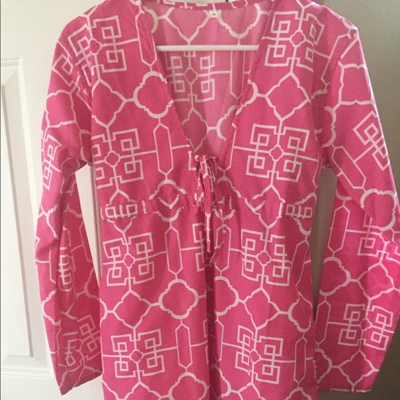 Buckhead Betties Pink Cover Up Small NEW! - Picture 1 of 5